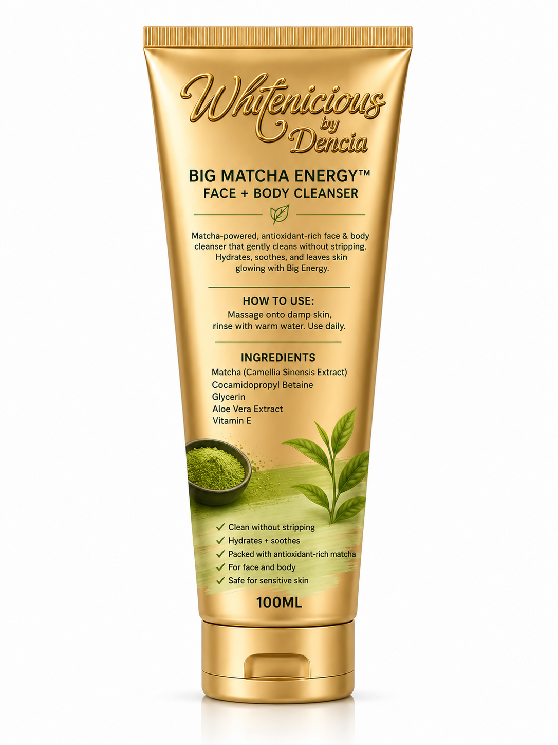 BIG MATCHA ENERGY
Face & body cleanser