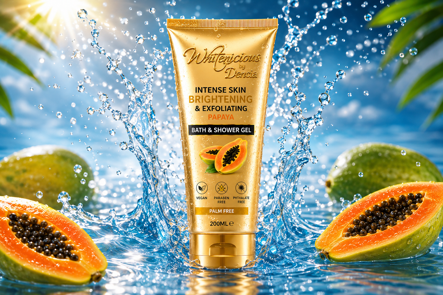 Intense Skin Lightening & Exfoliating Papaya shower Gel