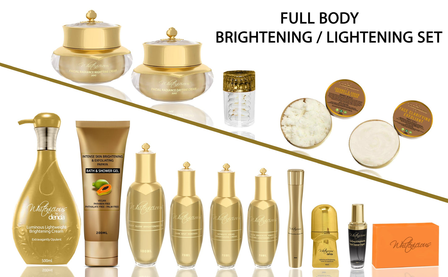 Full body brightening set 15 products ( skincare Routine)