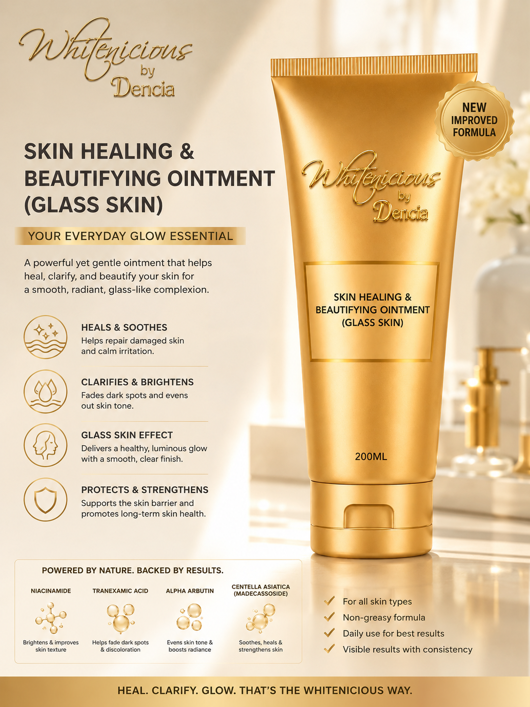 Skin healing & Beautifying Ointment (Glass Skin)"