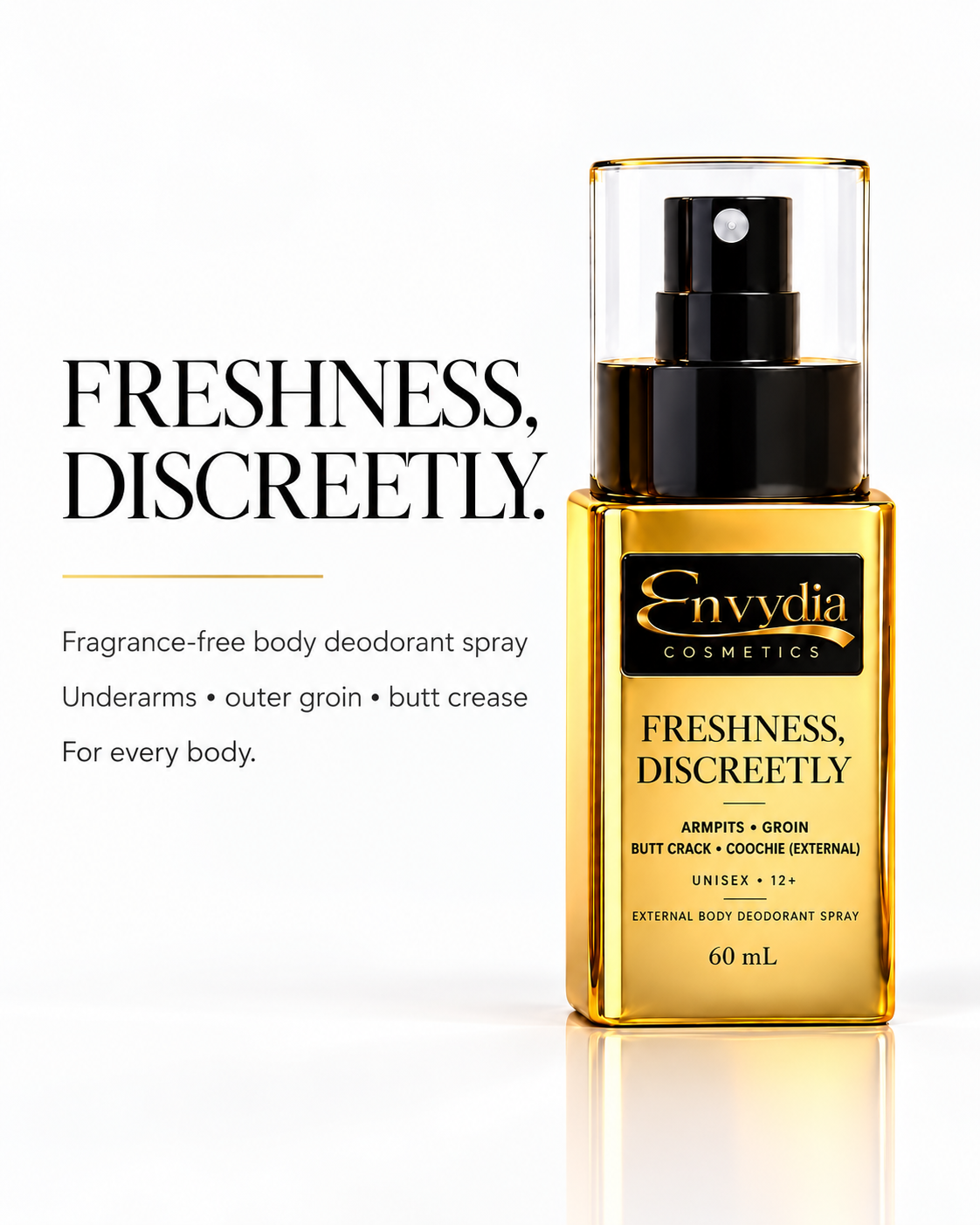 STANK OFF
Fragrance-Free External Body Deodorant Spray | 60 mL