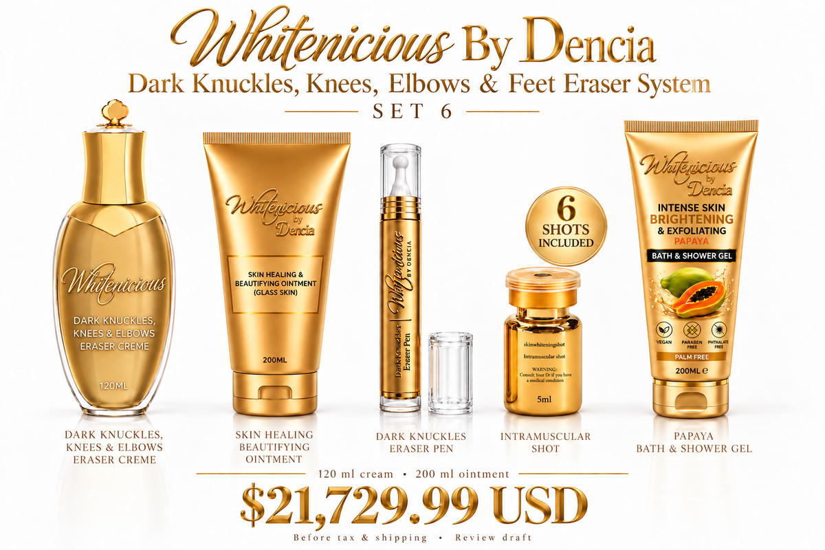 Set 6 product-only lineup — sizes, shot quantity and full price.